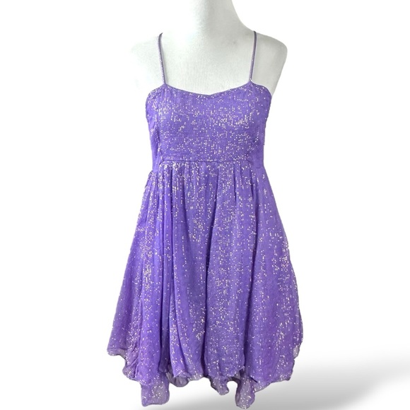 green emerald velvet dress Vintage Beaded Midi Fairy Dress With Sharkbite Hem In Olive